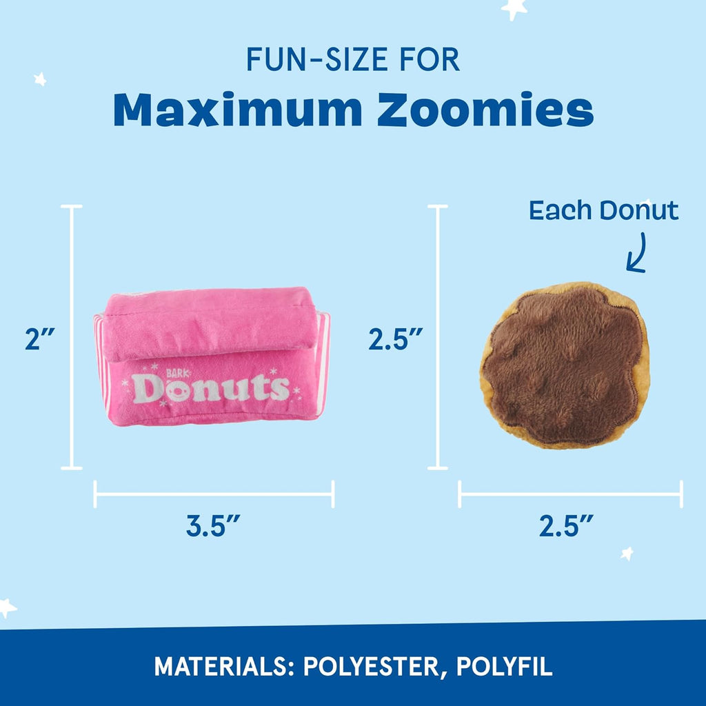 BARK Barker’s Dozen Donuts Plush 4-in-1 Dog Toy