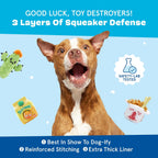 BARK Barker’s Dozen Donuts Plush 4-in-1 Dog Toy