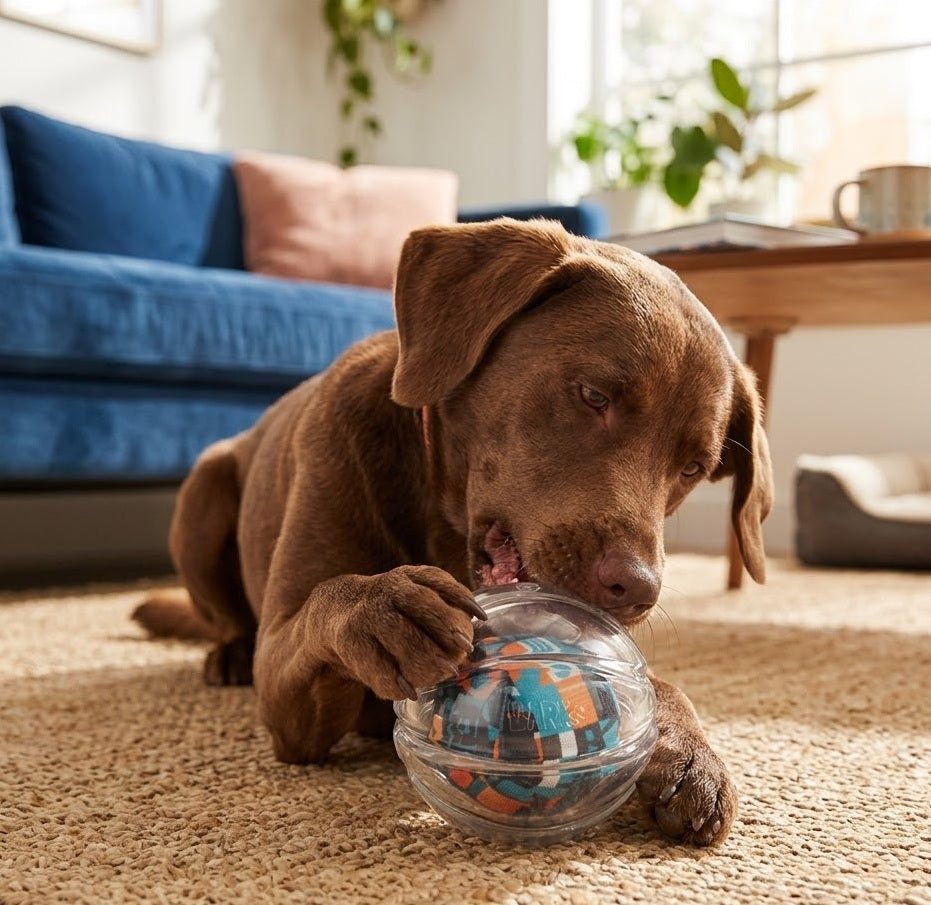 BARK Space Jam Basketball Super Chewer Dog Toy