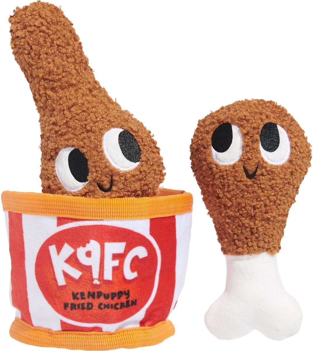 BARK Kenpuppy Fried Chicken Dog Squeak Chew Toy