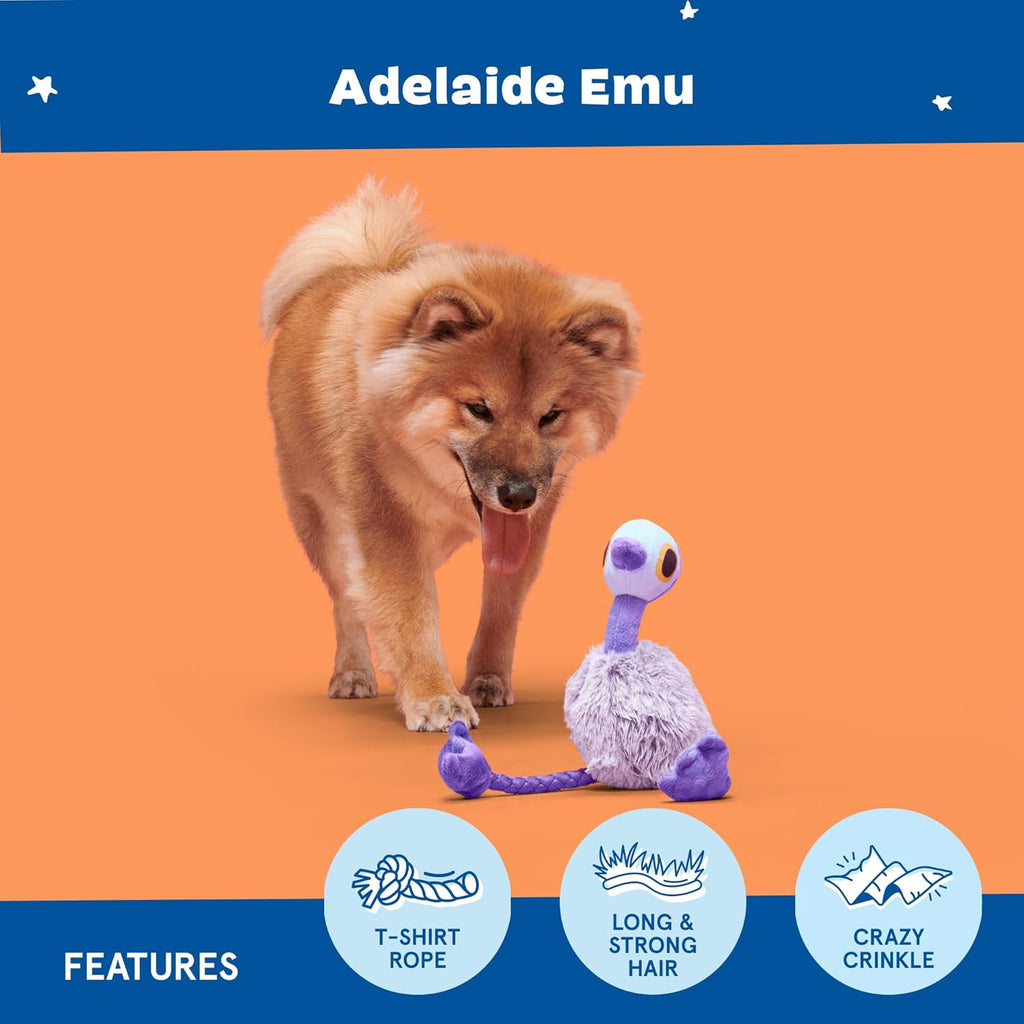 BARK Adelaide Emu Plush Dog Toy