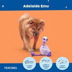 BARK Adelaide Emu Plush Dog Toy