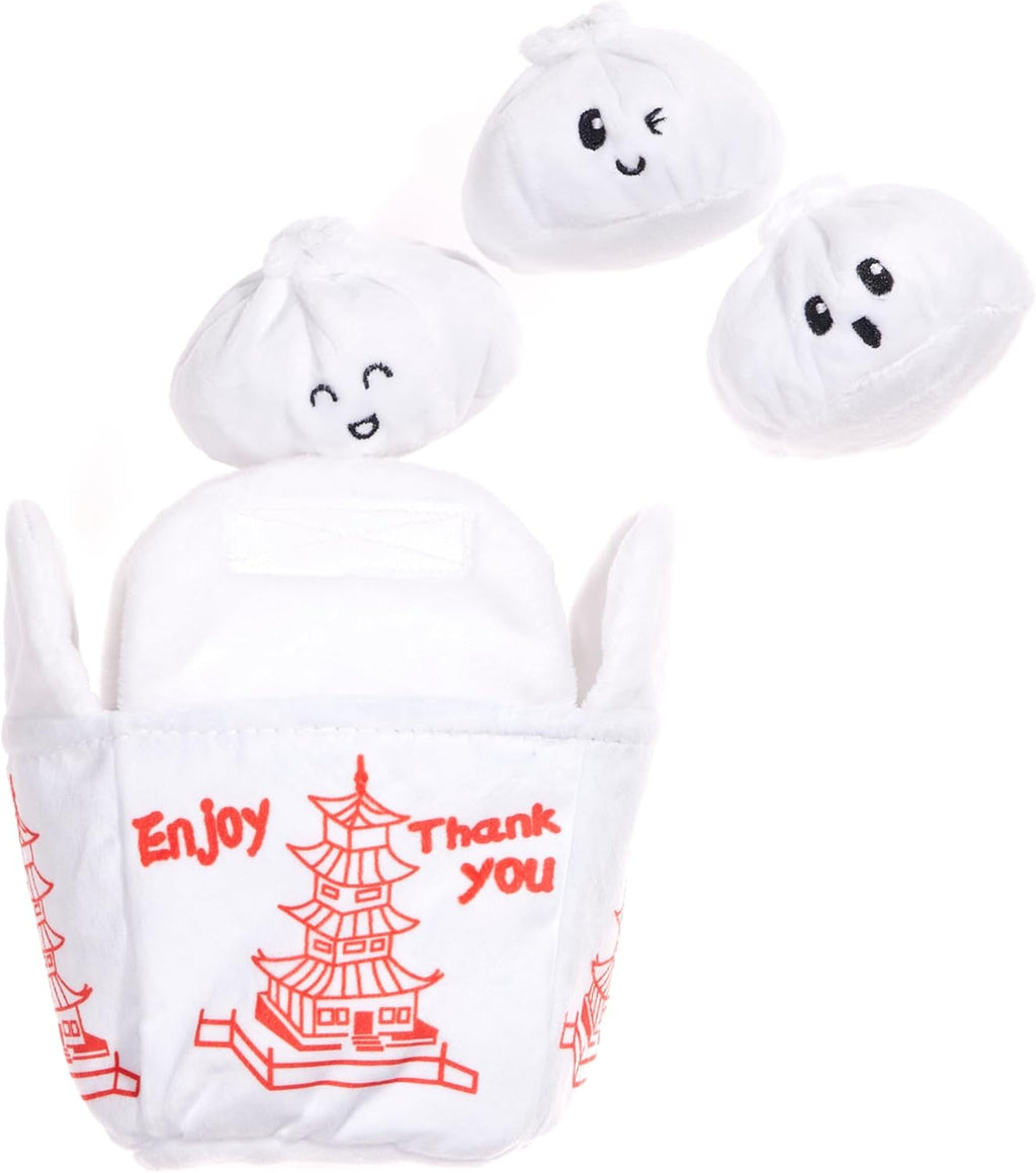 BARK Andi's Famous Dumplings Plush Puzzle Dog Toy