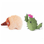 Edna Echidna and Consuela the Cactus Plush Dog Toy Bundle
